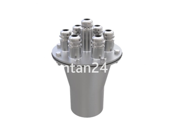 Подводный кабельный ввод 7х(14-6мм), 2 1/2”ВР, нерж.сталь