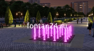 Уличный фонтан "Кубик-Рубик средний" 4x4 м Уличный фонтан "Кубик-Рубик средний" 4x4 м