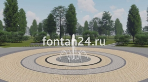 Уличный фонтан "Пиано малый" ø=2 м Уличный фонтан "Пиано малый" ø=2 м