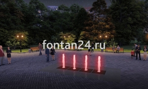 Уличный фонтан "Вектор" 4x1 м Уличный фонтан "Вектор" 4x1 м