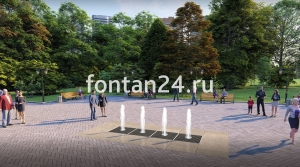 Пешеходный фонтанный комплект "Вектор" 4x1 м