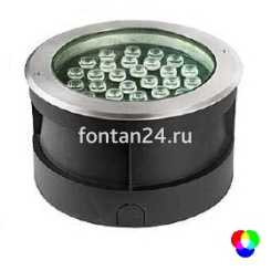 Встраиваемый LED-прожектор 24-диодный 12/24VDC IP67, Д=260 мм RGB Встраиваемый LED-прожектор 24-диодный 12/24VDC IP67, Д=260 мм RGB